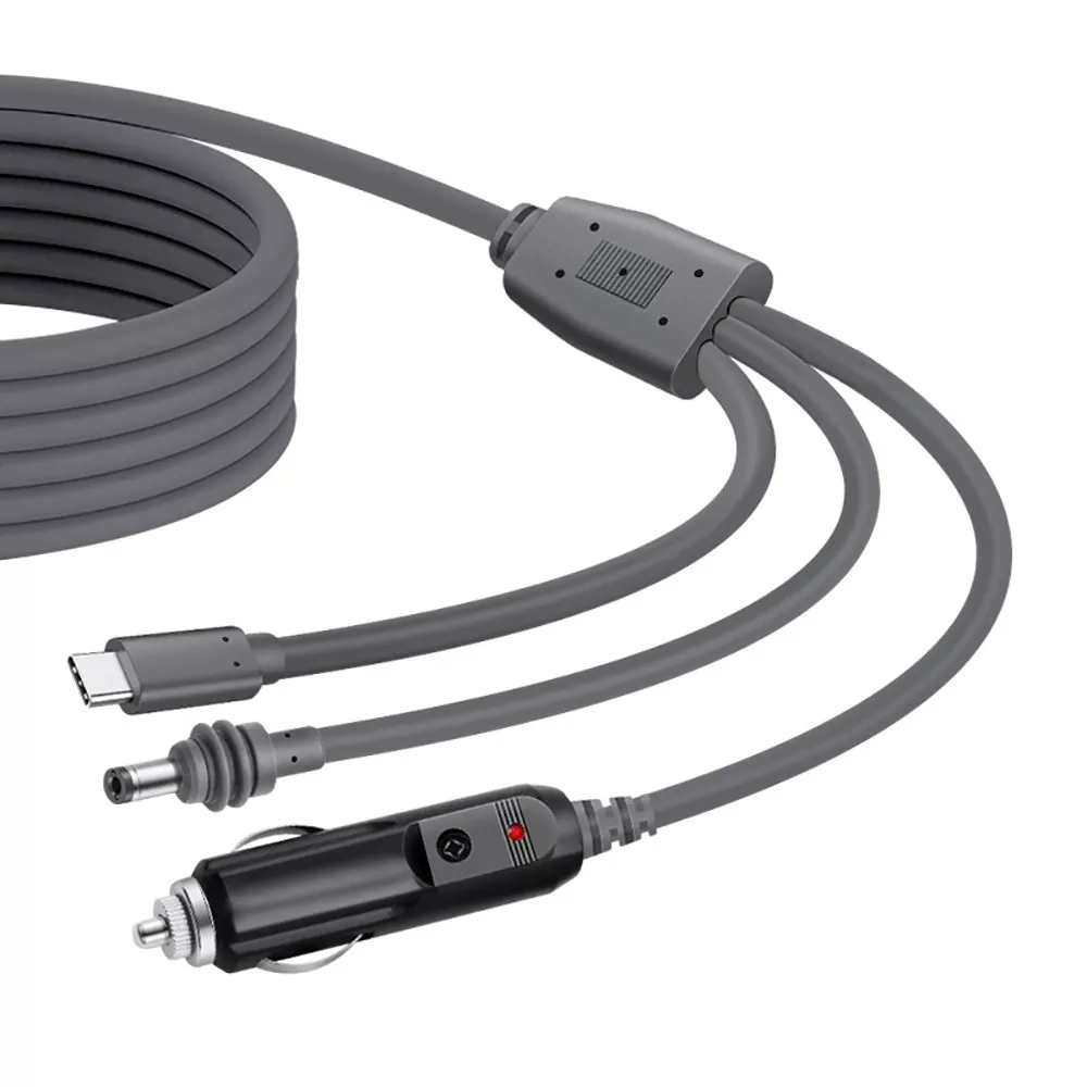 3-in-1 Starlink DC to USB-C Car Charger Cable