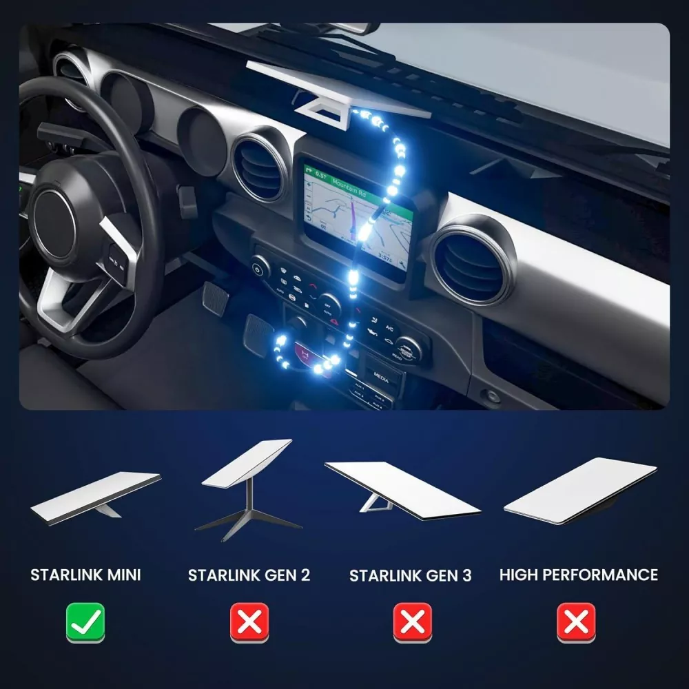 Starlink DC to Switch Car Charger Cable