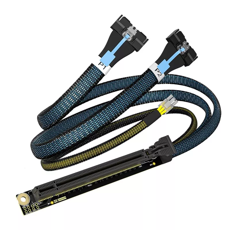 Cavo PCIe X16 a 2MCIO 8X